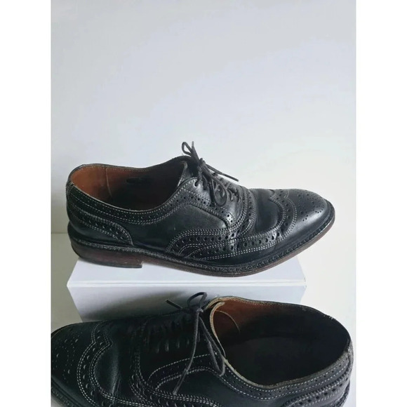 Allen Edmonds McTavish Wingtip Oxford Leather Brogue Black Dress Shoes 9 D main image 6